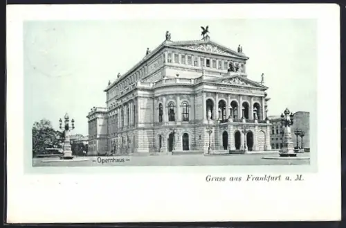 AK Frankfurt a. M., Opernhaus