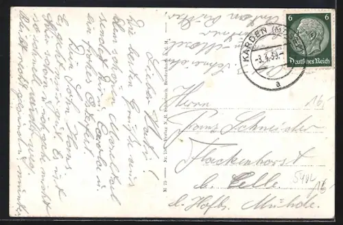 AK Karden a. d. Mosel, Ortsansicht mit Kirche und Mosel