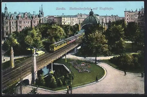 AK Berlin-Schöneberg, Nollendorfplatz, Hochbahn