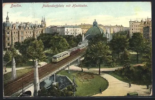 AK Berlin-Schöneberg, Nollendorfplatz, Hochbahn