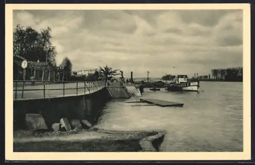 AK Worms am Rhein, Dampfersteg