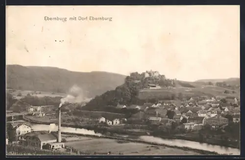 AK Ebernburg, Die Ebernburg mit Dorf