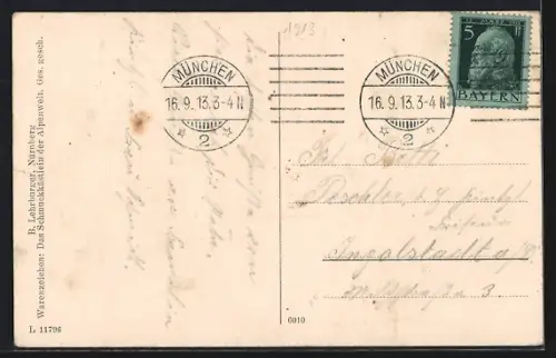 AK Berchtesgaden, Panorama mit Watzmann und Hochkalter