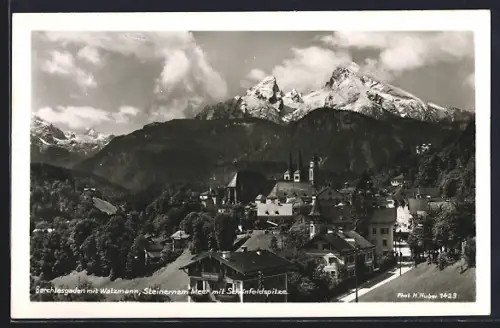 AK Berchtesgaden, Watzmann, Steinernes Meer, Schönfeldspitze