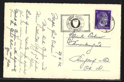 AK Wien, Karlskirche mit Festbeleuchtung