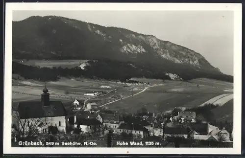 AK Grünbach, Blick auf die Hohe Wand