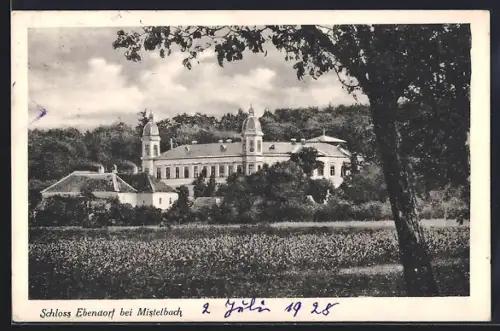 AK Mistelbach / N. Oe., Blick auf das Schloss Ebendorf