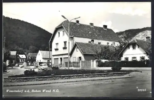 AK Winzendorf an der Hohen Wand, Wohnhäuser im Ort