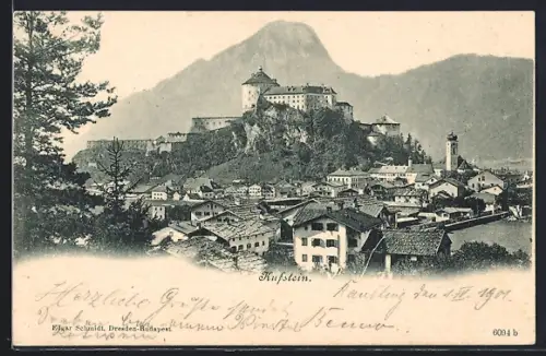 AK Kufstein, Blick über die Dächer