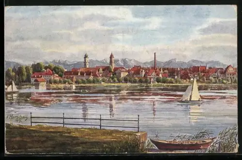 Künstler-AK Vinzenz Marschall: Lindau im Bodensee