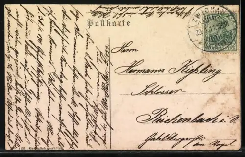 AK Griffkloppen, Soldaten in Uniform auf einem Feld