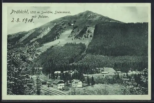 AK Präbichl /Steiermark, Ortspartie mit Polster