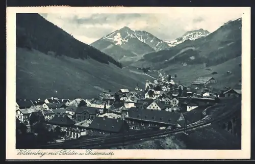 AK Vordernberg, Ortsansicht mit Polster und Griesmauer