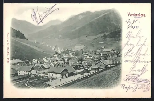 AK Vordernberg, Totale mit Bahnhof