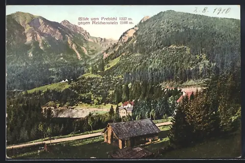 AK Prebichl, Teilansicht mit Blick gegen Reichenstein