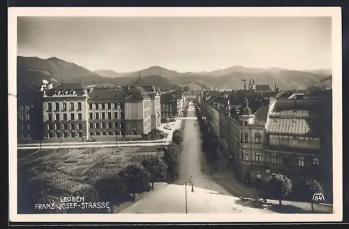 AK Leoben, Blick in die Franz Josef Strasse
