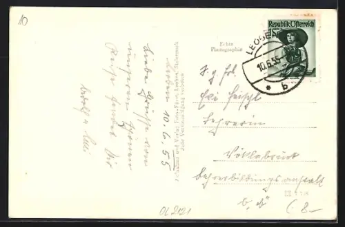 AK Leoben, Fr. Josefstrasse mit Montan-Hochschule