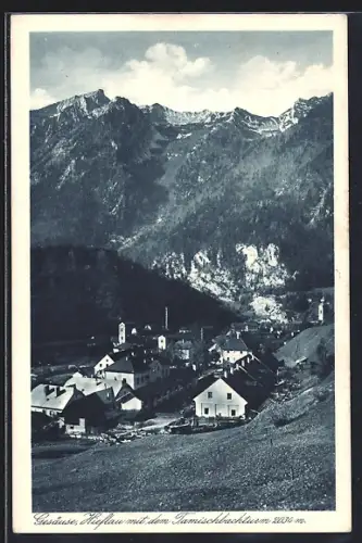 AK Hieflau, Hieflau mit dem Tamischbachturm