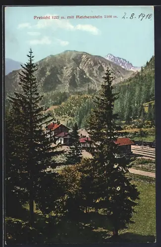 AK Prebichl, Partie am Ortsrand mit Reichenstein
