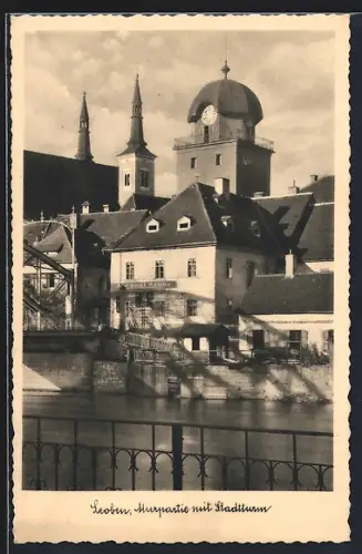 AK Leoben, Murpartie mit Stadtturm