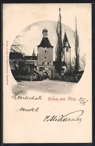 AK Göss, Blick auf das Stadttor