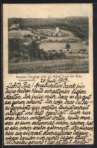 AK Maria Trost bei Graz, Hotel und Pension Teichhof