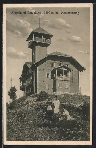 AK Mürzzuschlag, Das Alpenhotel Bärenkogel