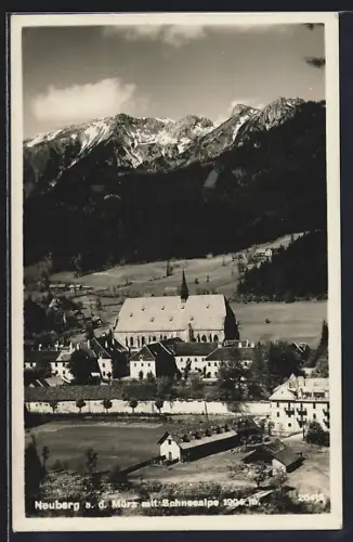 AK Neuberg a. d. Mürz, Teilansicht mit Schneealpe