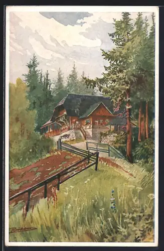 AK Krieglach-Alpl, Blick auf Gasthof Steinbauer