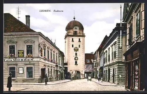 AK Leoben, Partie am Stadtturm