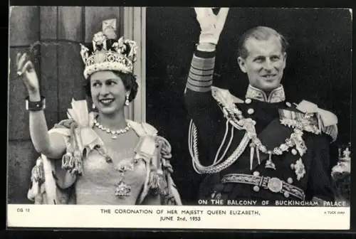 AK The Coronation of Queen Elizabeth 1953, On the balcony of Buckingham Palace