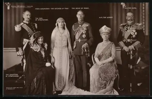 AK Royal Wedding Group, Earl and Countess of Strathmore, The King and Queen, Duchess and Duke of York