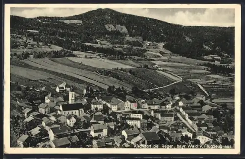 AK Kirchdorf / Wald, Totalansicht mit Umgebung vom Flugzeug aus