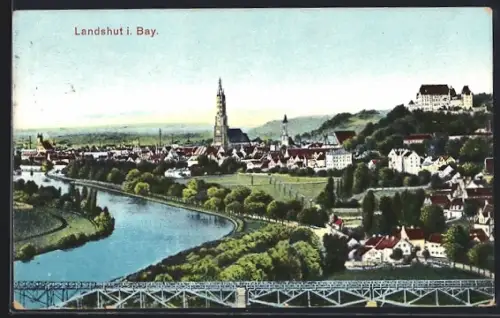 AK Landshut / Isar, Gesamtansicht