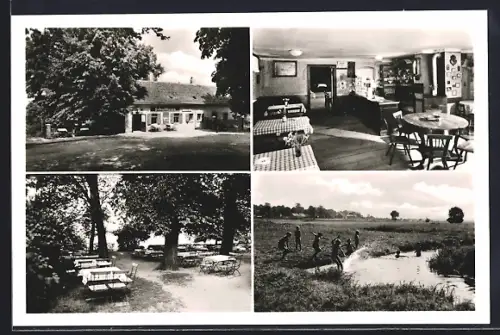 AK Berlin-Lübars, Gasthaus Zum lustigen Finken, Inh. Frieda Westendorf