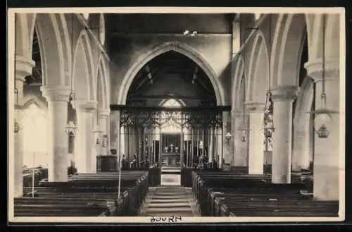 AK Bourn, Interior view of the church