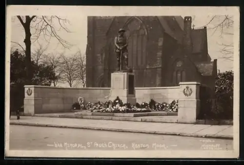 AK Heaton Moor, War Memorial, St. Paul`s Church