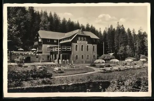 AK Bärenburg i. sächs. Erzgeb., Hotel und Pension Schafermühle, Bes. Paul Kirsten