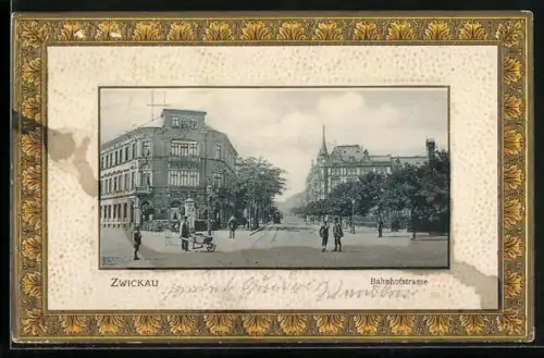 AK Zwickau, Bahnhofstrasse