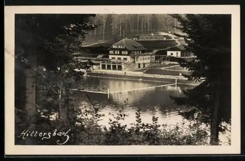 Foto-AK Hirzenhain / Oberhessen, Cafe-Stausee Hillersbach