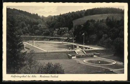 AK Hoffnungsthal bei Köln, Modernes Freibad, 