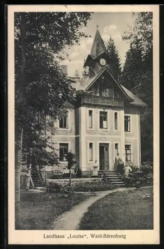 AK Wald-Bärenburg, Gasthof Landhaus Louise, Bes. Oswald Schäfter