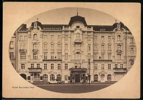 AK Berlin, Hotel Russischer Hof in der Georgenstrasse 21
