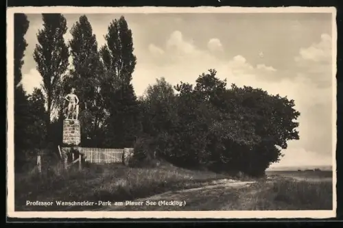AK Plau am Plauer See, Kurhaus Seelust, Professor Wanschneider-Park