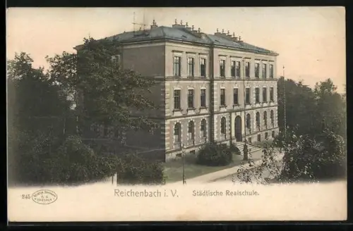 AK Reichenbach i. V., Städtische Realschule