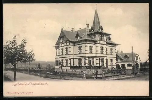 AK Schöneck / Vogtl., Hotel Pension Tannenhaus
