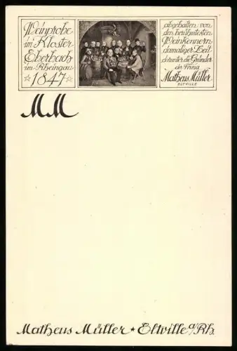 AK Eltville a. Rh., Matheus Müller Weinprobe im Kloster Eberbach