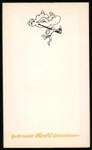 Künstler-AK Geisenheim a. Rhein, Gebrüder Hoehl Wein