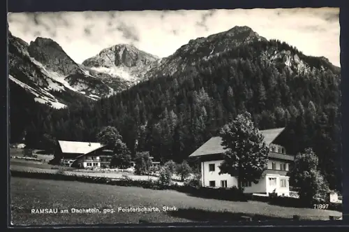 AK Ramsau am Dachstein, Ortspartie gegen Feisterscharte