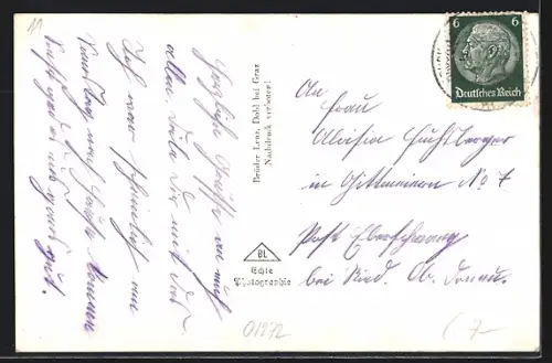 AK Gröbming, Ortsansicht mit Stoderzinken